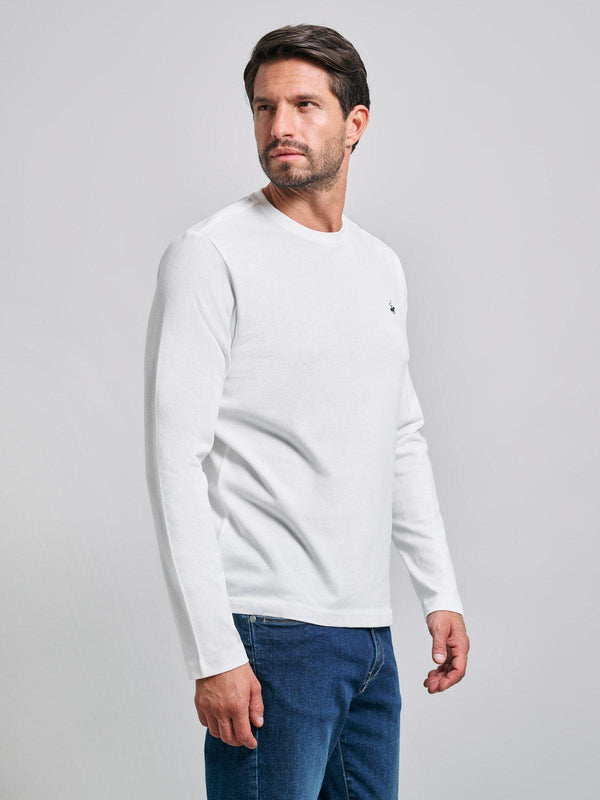 Beverly Hills Polo Club POLO PONY LS T-SHIRT WINTER WHITE