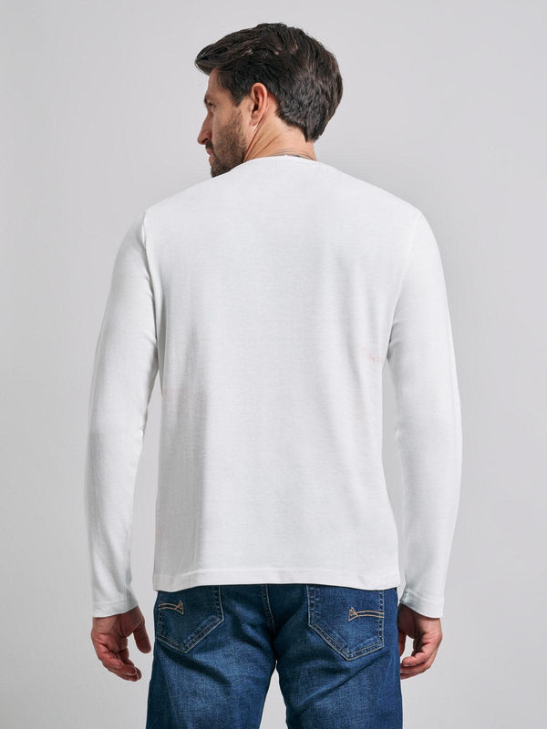 Beverly Hills Polo Club POLO PONY LS T-SHIRT WINTER WHITE