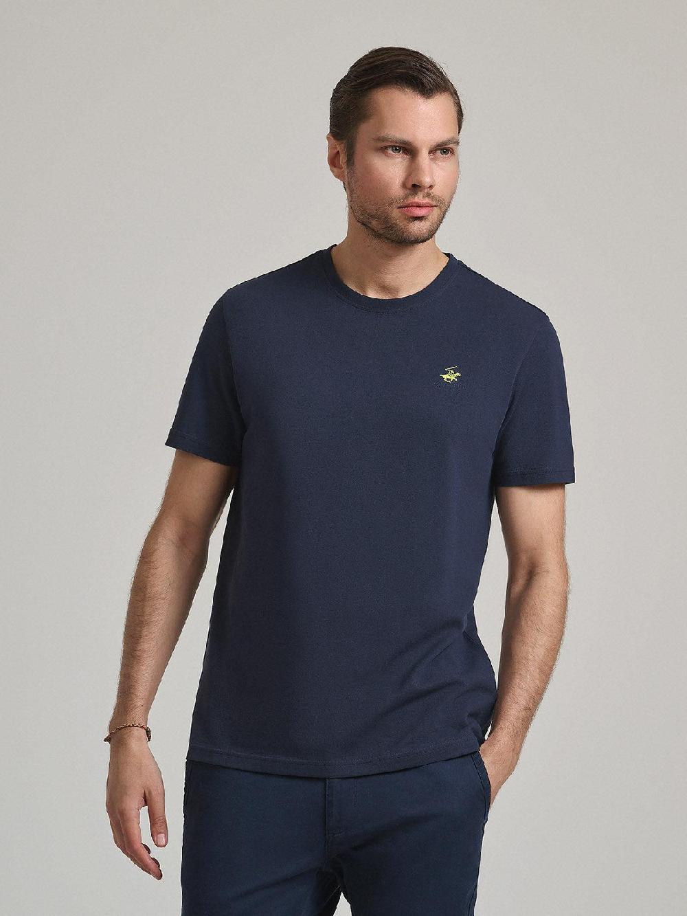 beverly hills polo club POLO PONY PIQUE T-SHIRT NAVY