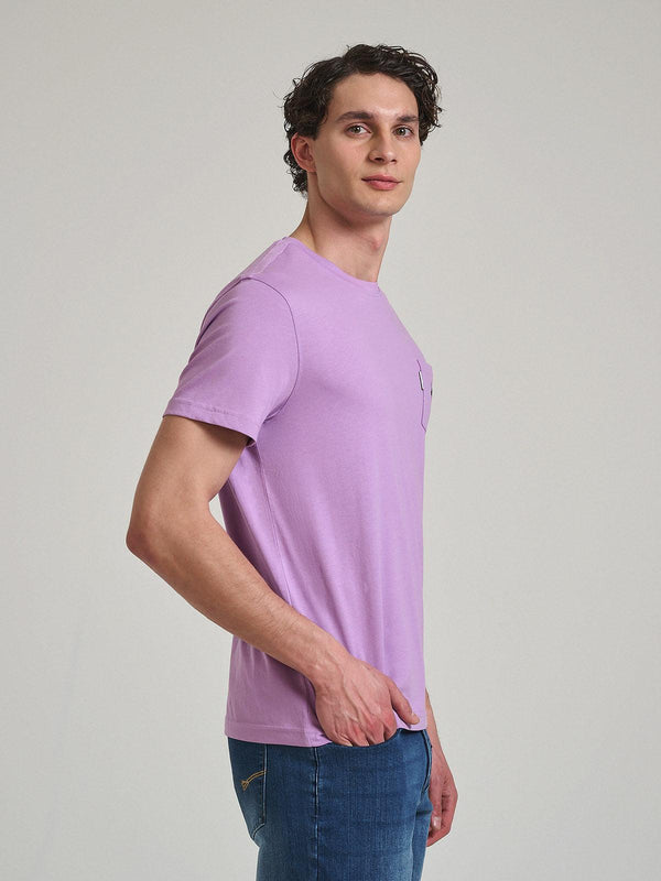 Beverly Hills Polo Club POLO PONY POCKET T-SHIRT LILAC