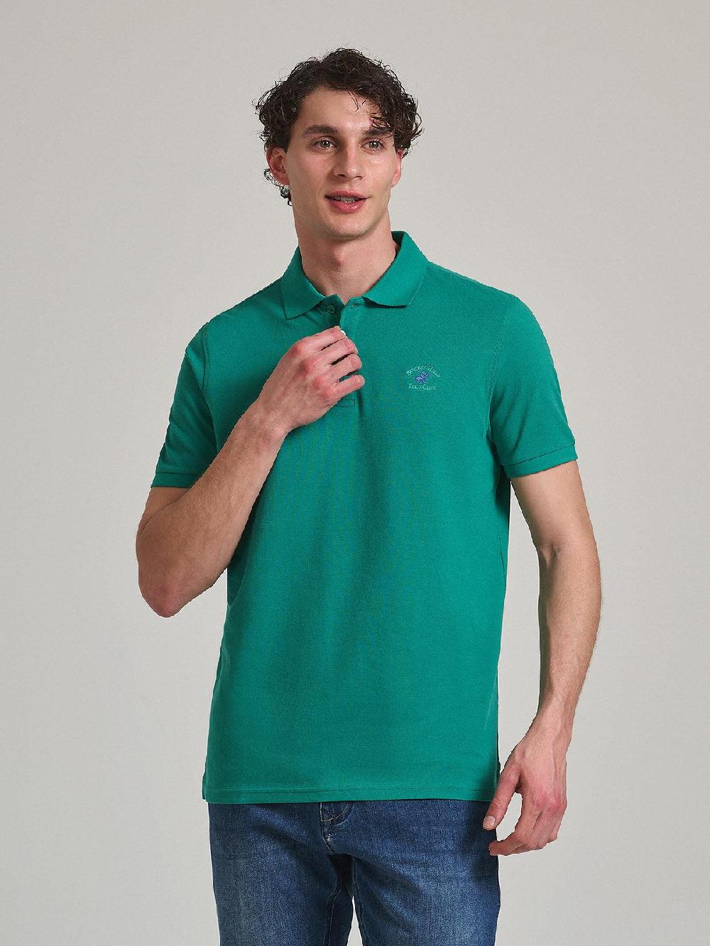 beverly hills polo club POLO PONY POLO SHIRT SEA FOAM GREEN