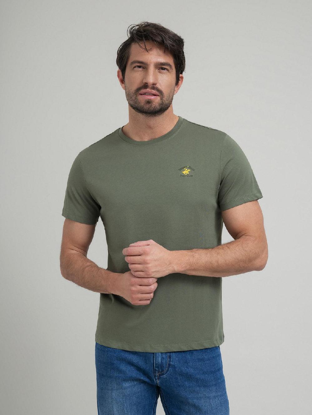 beverly hills polo club POLO PONY T-SHIRT ARMY GREEN