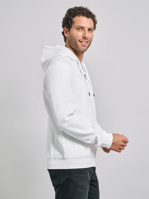Beverly Hills Polo Club POLO PONY ZIP HOODIE WINTER WHITE