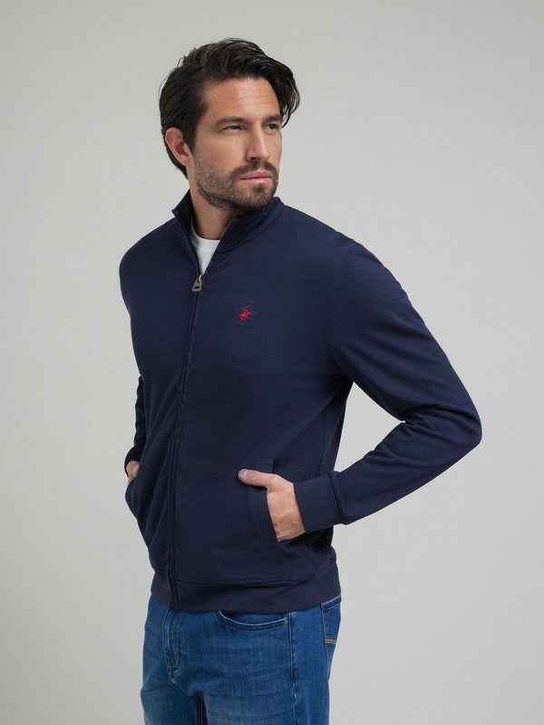 Beverly Hills Polo Club POLO PONY ZIP SWEAT DARK NAVY