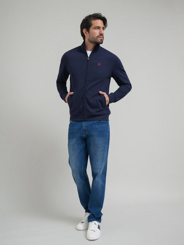 Beverly Hills Polo Club POLO PONY ZIP SWEAT DARK NAVY