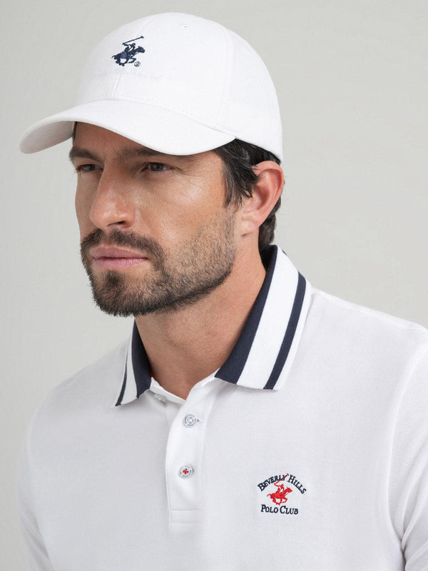Beverly Hills Polo Club SIGNATURE BASEBALL CAP WHITE