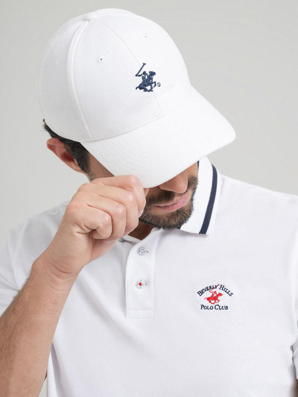 Beverly Hills Polo Club SIGNATURE BASEBALL CAP WHITE