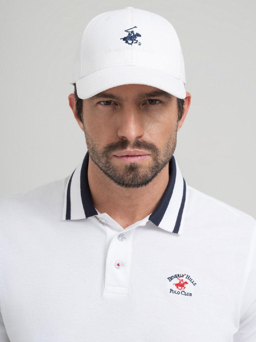 beverly hills polo club SIGNATURE BASEBALL CAP WHITE