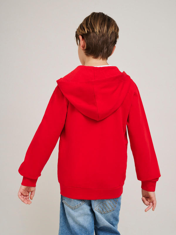 Beverly Hills Polo Club SIGNATURE POLO PONY ZIP HOODIE RED