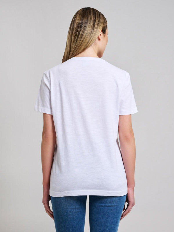 Beverly Hills Polo Club SLUB JERSEY DEEP V T-SHIRT GHOST WHITE