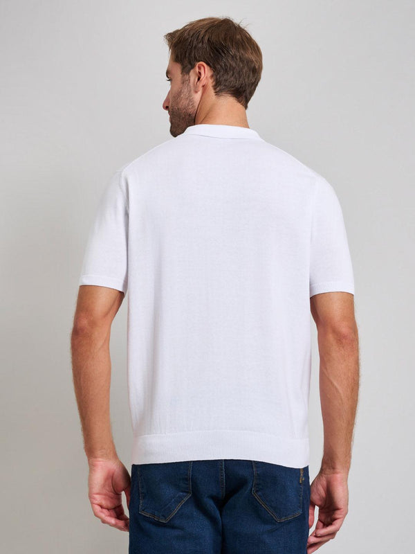 Beverly Hills Polo Club SOFT COTTON MODERN SLIM FIT POLO SHIRT GHOST WHITE