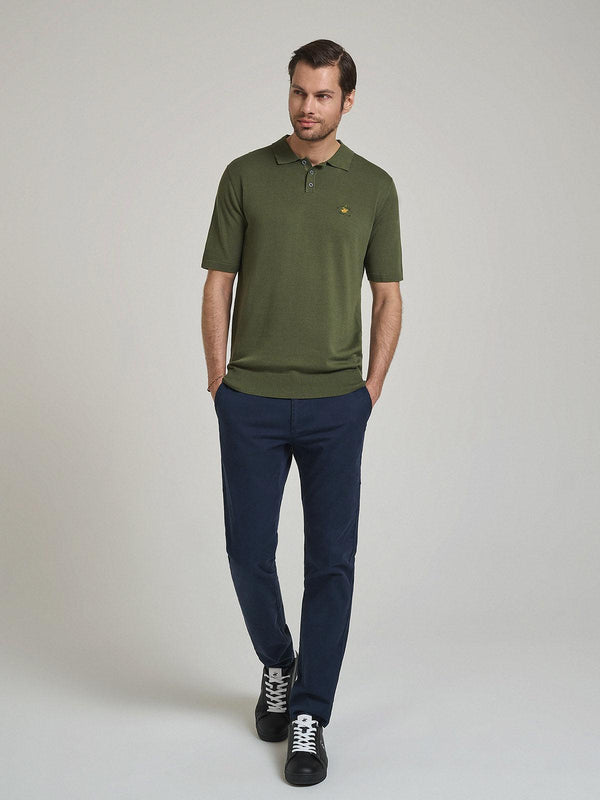 Beverly Hills Polo Club SOFT COTTON POLO SHIRT ARMY GREEN