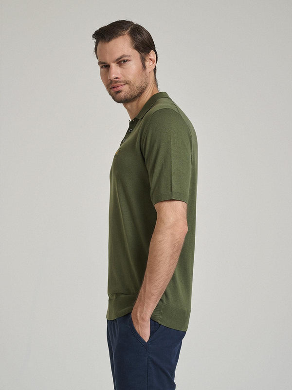Beverly Hills Polo Club SOFT COTTON POLO SHIRT ARMY GREEN