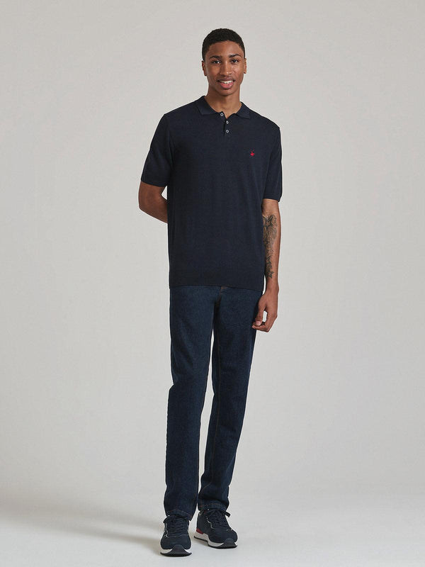 Beverly Hills Polo Club SOFT COTTON POLO SHIRT NAVY