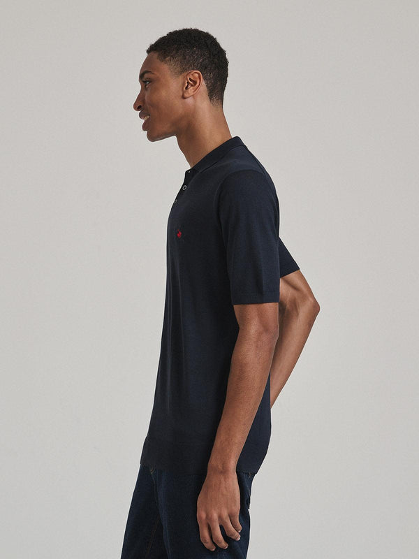 Beverly Hills Polo Club SOFT COTTON POLO SHIRT NAVY