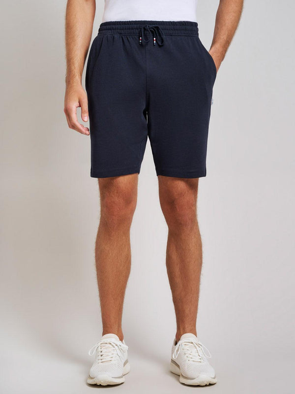 Beverly Hills Polo Club TAPERED FIT FLEECE SHORTS DARK NAVY
