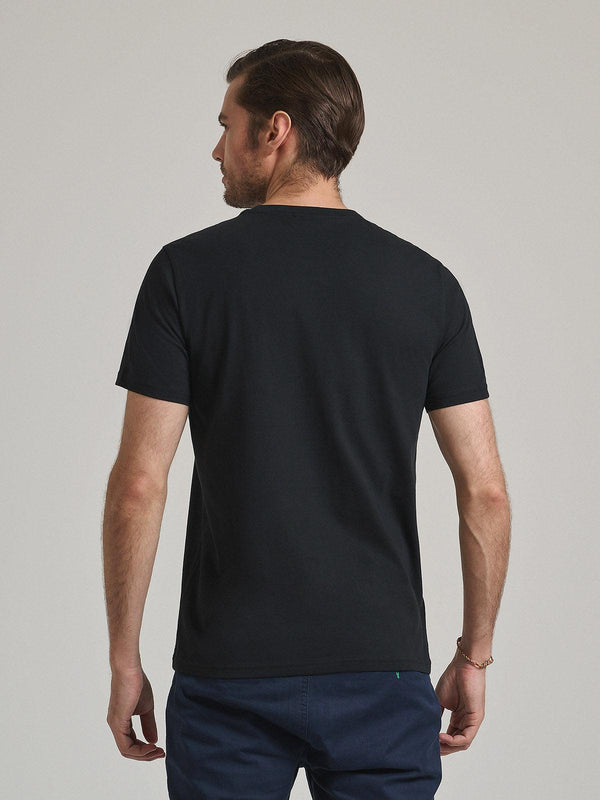 Beverly Hills Polo Club TONAL BLOCK GRAPHIC T-SHIRT BLACK
