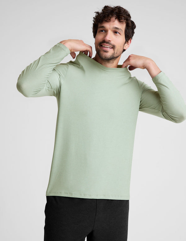 Beyond Yoga Always Beyond Men's Long Sleeve Crew 2.0