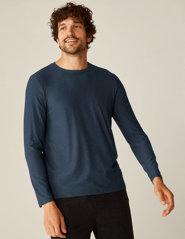 beyond yoga Always Beyond Men's Long Sleeve Crew 2.0
