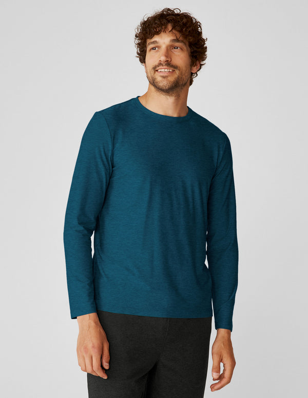 beyond yoga Always Beyond Men's Long Sleeve Crew 2.0