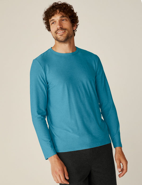 beyond yoga Always Beyond Men's Long Sleeve Crew 2.0