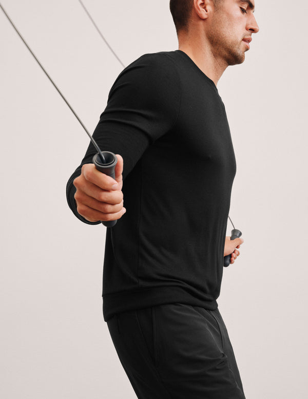 beyond yoga Always Beyond Men's Crew Pullover