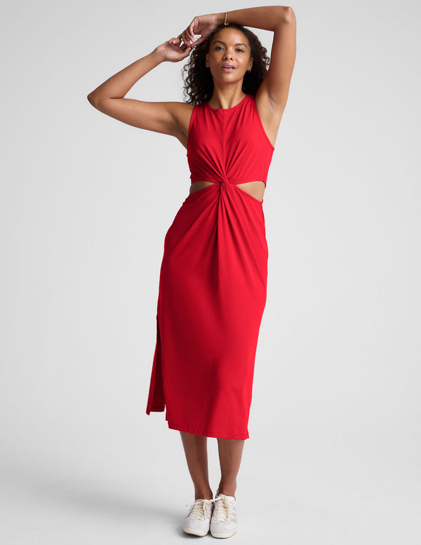 Beyond Yoga Around The World Front Twist Dress