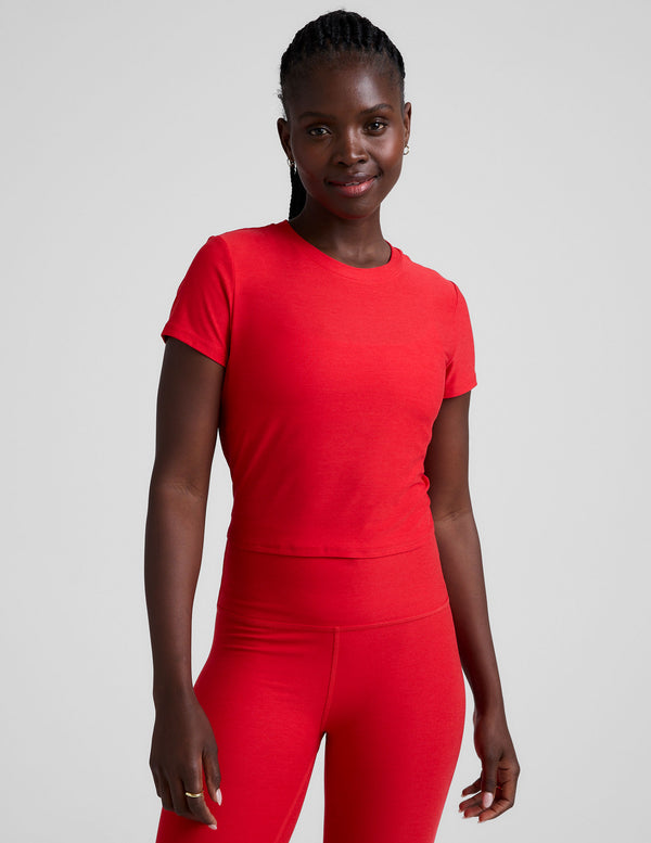 beyond yoga Featherweight Cropped Tee