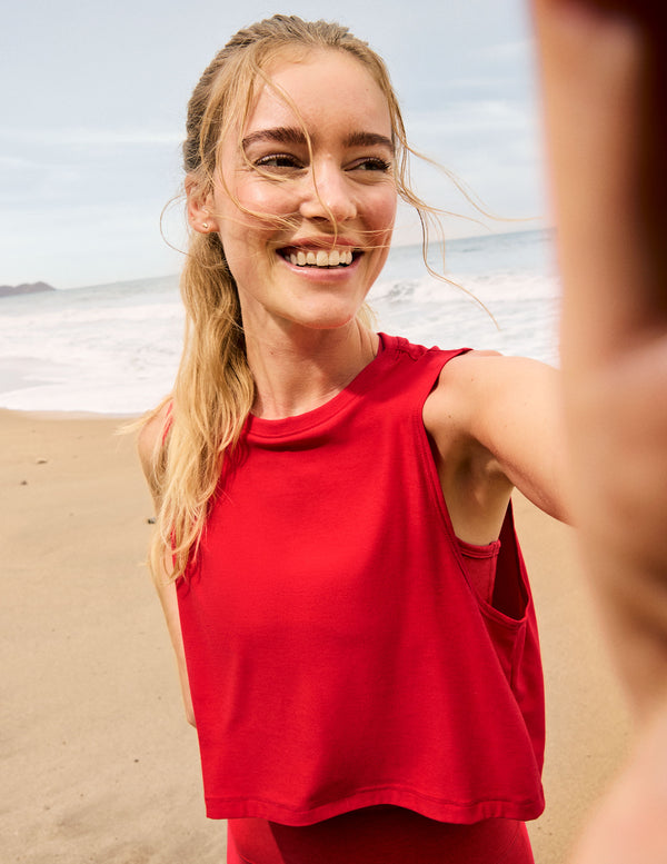 Beyond Yoga Featherweight Minimal Cropped Tank