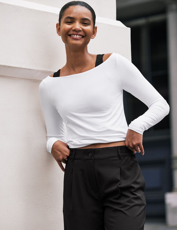 beyond yoga Featherweight Shoulder It Pullover