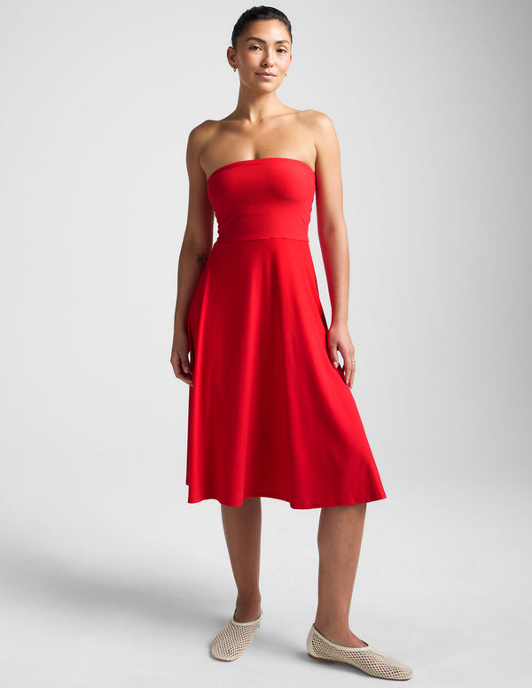 beyond yoga Featherweight Strapless Dress