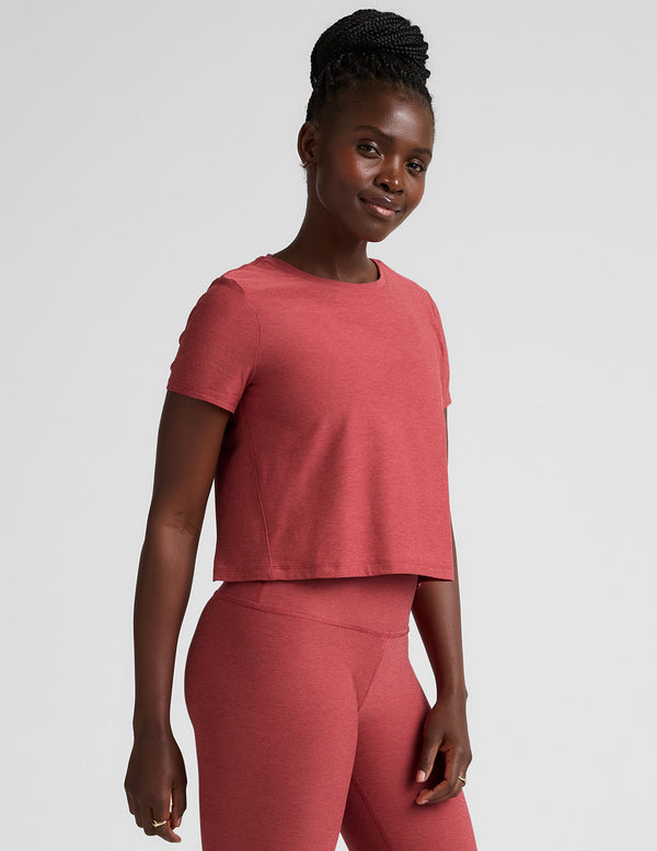 Beyond Yoga Featherweight Supreme Cropped Tee