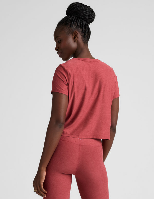 Beyond Yoga Featherweight Supreme Cropped Tee