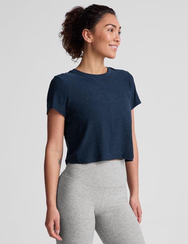 Beyond Yoga Featherweight Supreme Cropped Tee