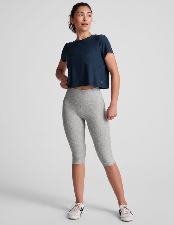 Beyond Yoga Featherweight Supreme Cropped Tee