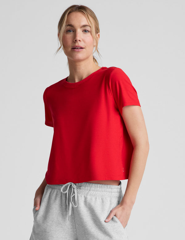 beyond yoga Featherweight Supreme Cropped Tee