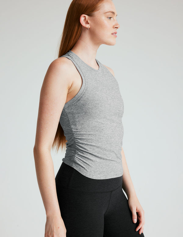 Beyond Yoga Featherweight Your Fit Shirred Tank
