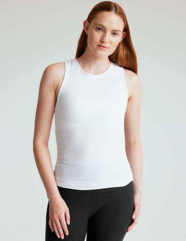 Beyond Yoga Featherweight Your Fit Shirred Tank