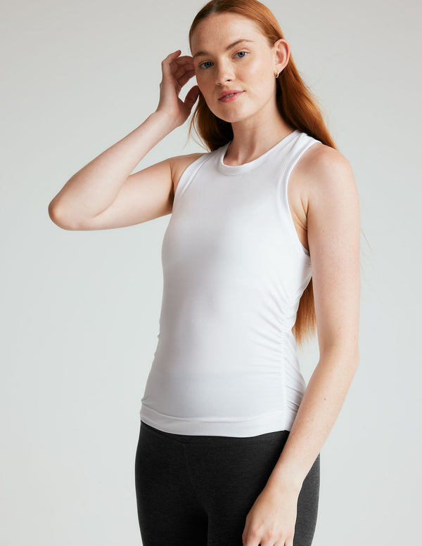 Beyond Yoga Featherweight Your Fit Shirred Tank