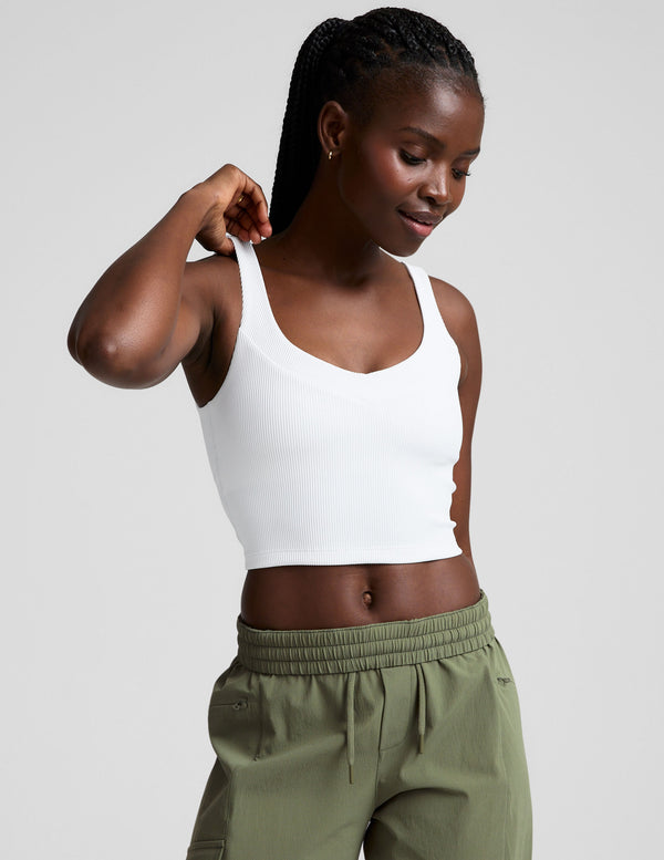 beyond yoga Impulse Ribbed Cropped Tank