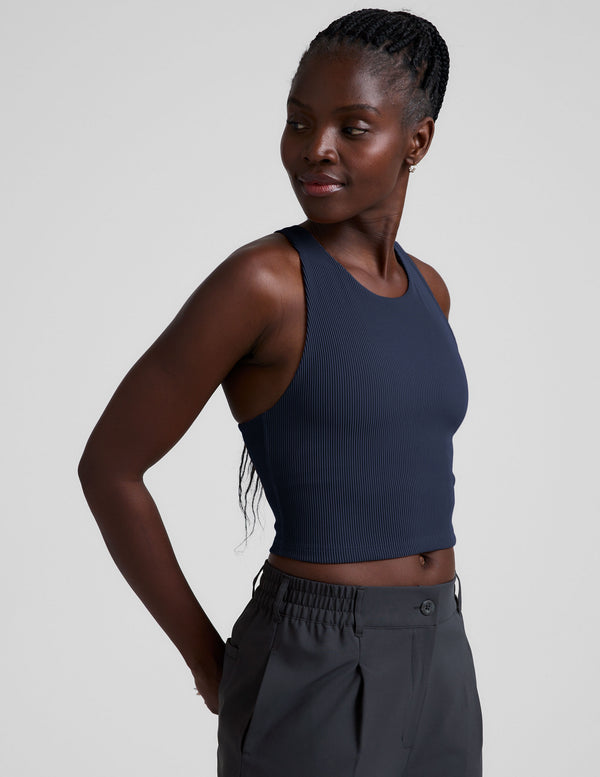 Beyond Yoga Refocus Ribbed Cropped Tank