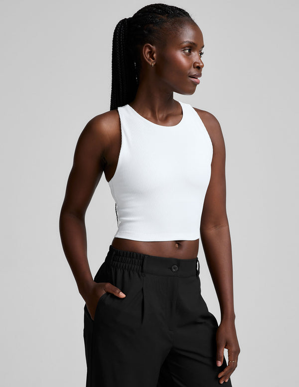 Beyond Yoga Refocus Ribbed Cropped Tank