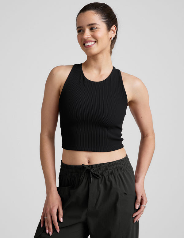 beyond yoga Refocus Ribbed Cropped Tank