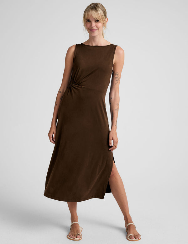 Beyond Yoga Rotation Side Twist Midi Dress