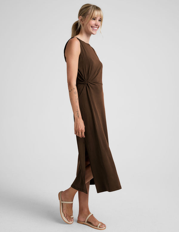 Beyond Yoga Rotation Side Twist Midi Dress