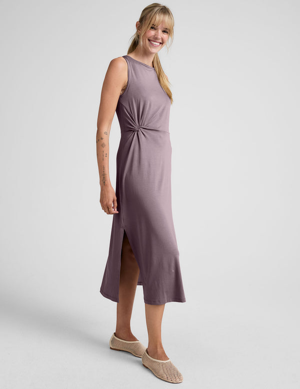 Beyond Yoga Rotation Side Twist Midi Dress