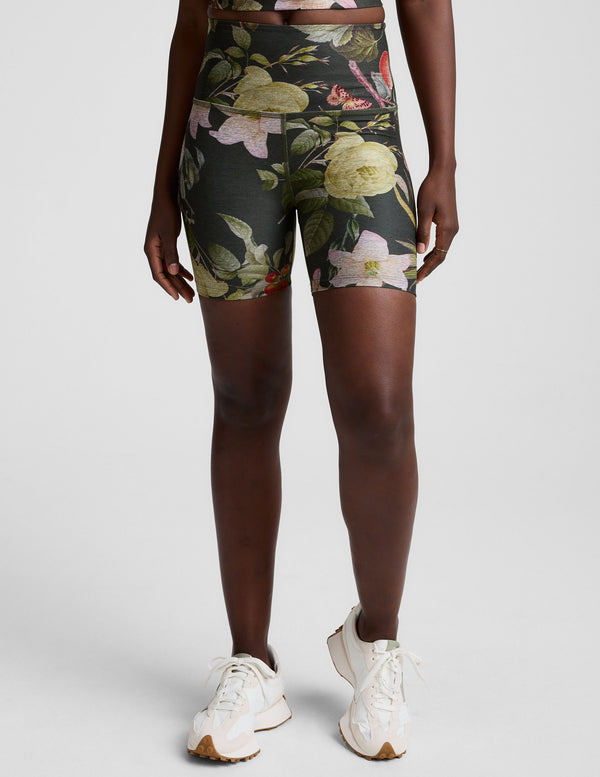 Beyond Yoga Botanical Garden SoftMark Keep Pace Biker Short