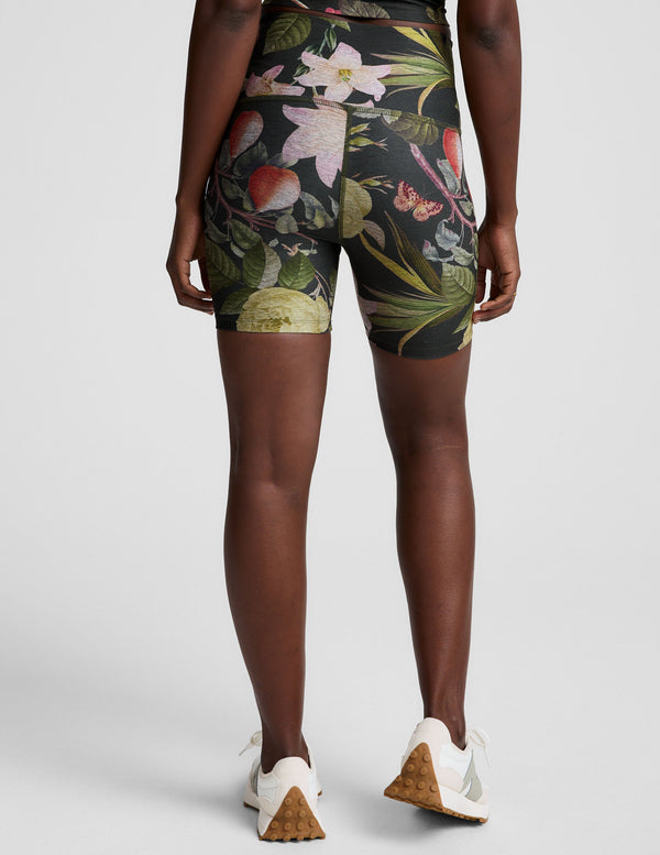 Beyond Yoga Botanical Garden SoftMark Keep Pace Biker Short