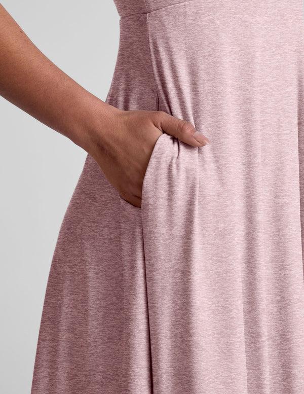 Beyond Yoga Featherweight At The Ready Square Neck Dress