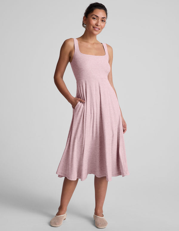 beyond yoga Featherweight At The Ready Square Neck Dress